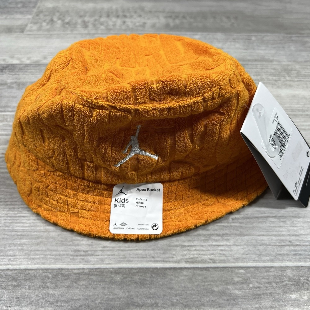 NEW Nike Jordan Jumpman Kids (8-20) Bucket Hat‎ French Terry Embossed One Size